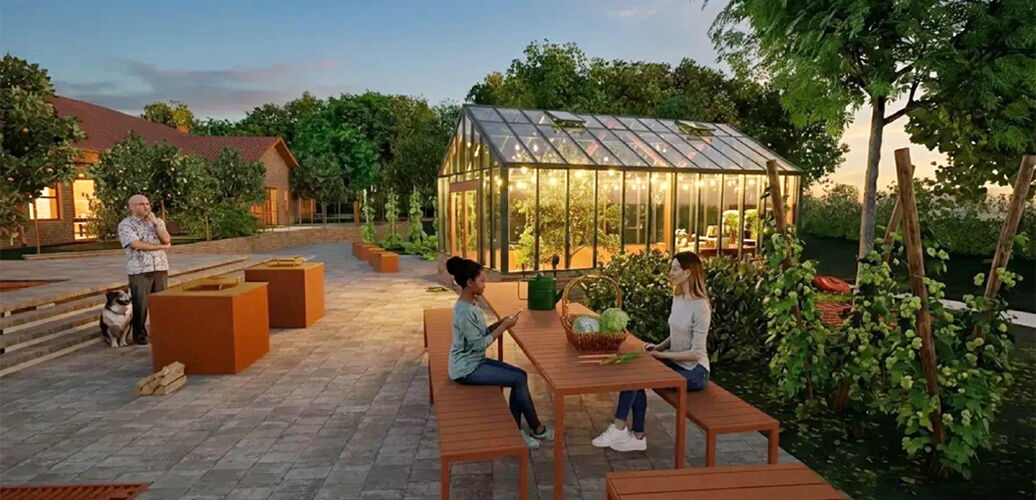 Tillsammansboende i Blentarp - konceptbild uteplats